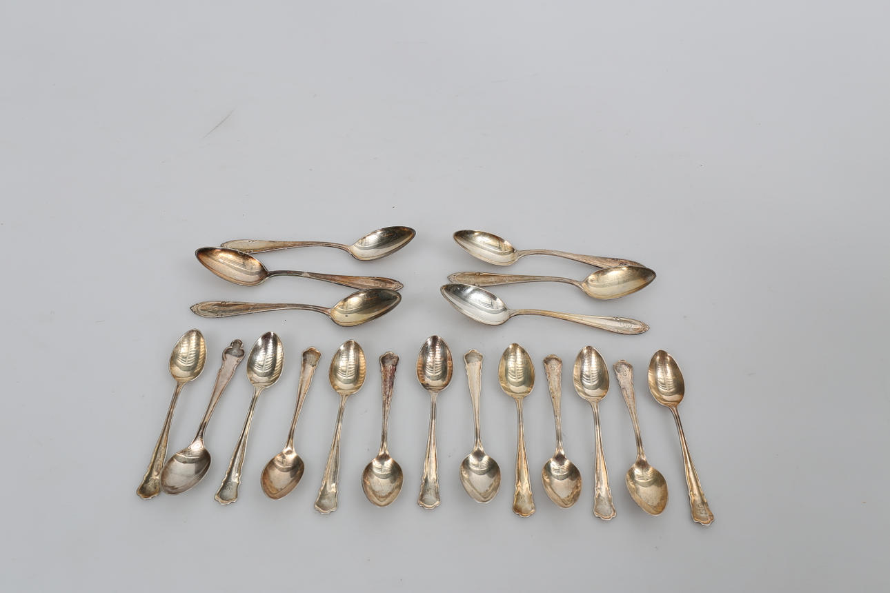 SKEDAR, silver, 19 stycken, 214 ,3 gram.