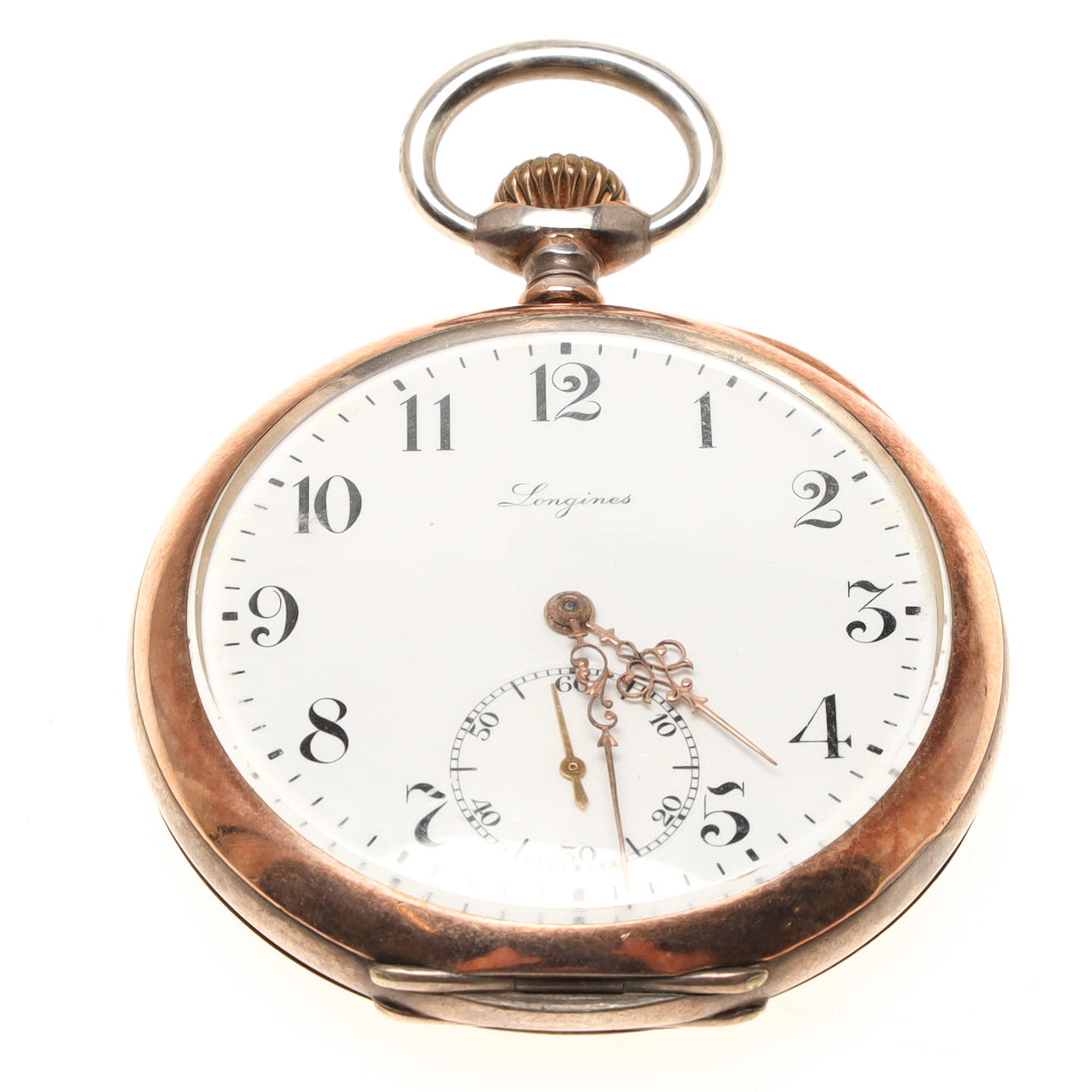 POCKET, Longines, silver.