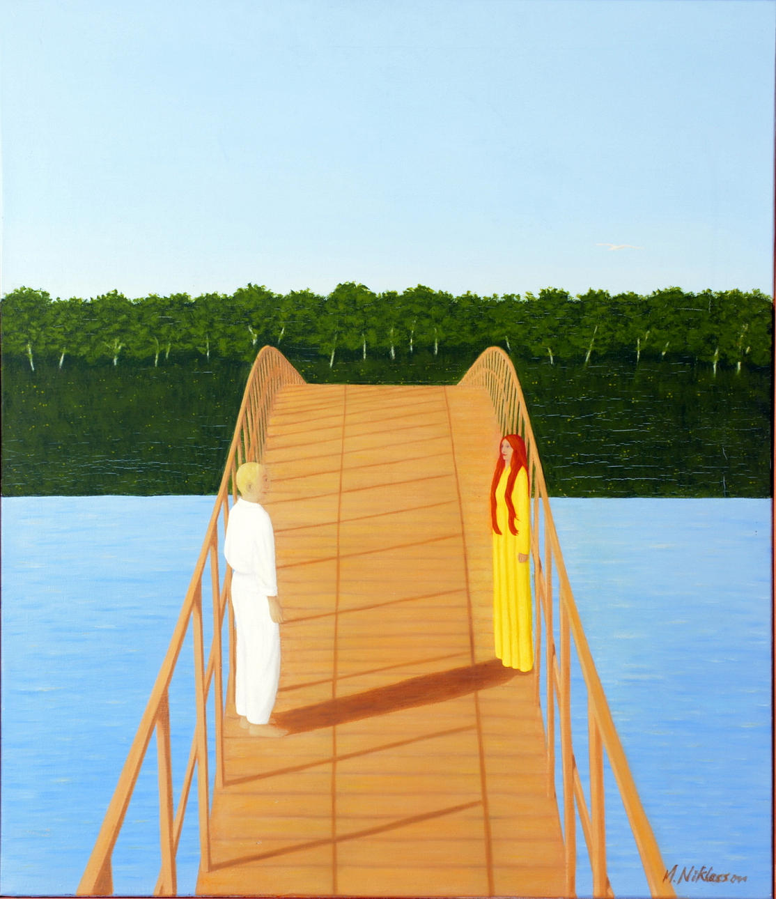 MAJ-BRITT NIKLASSON. Olja på duk.