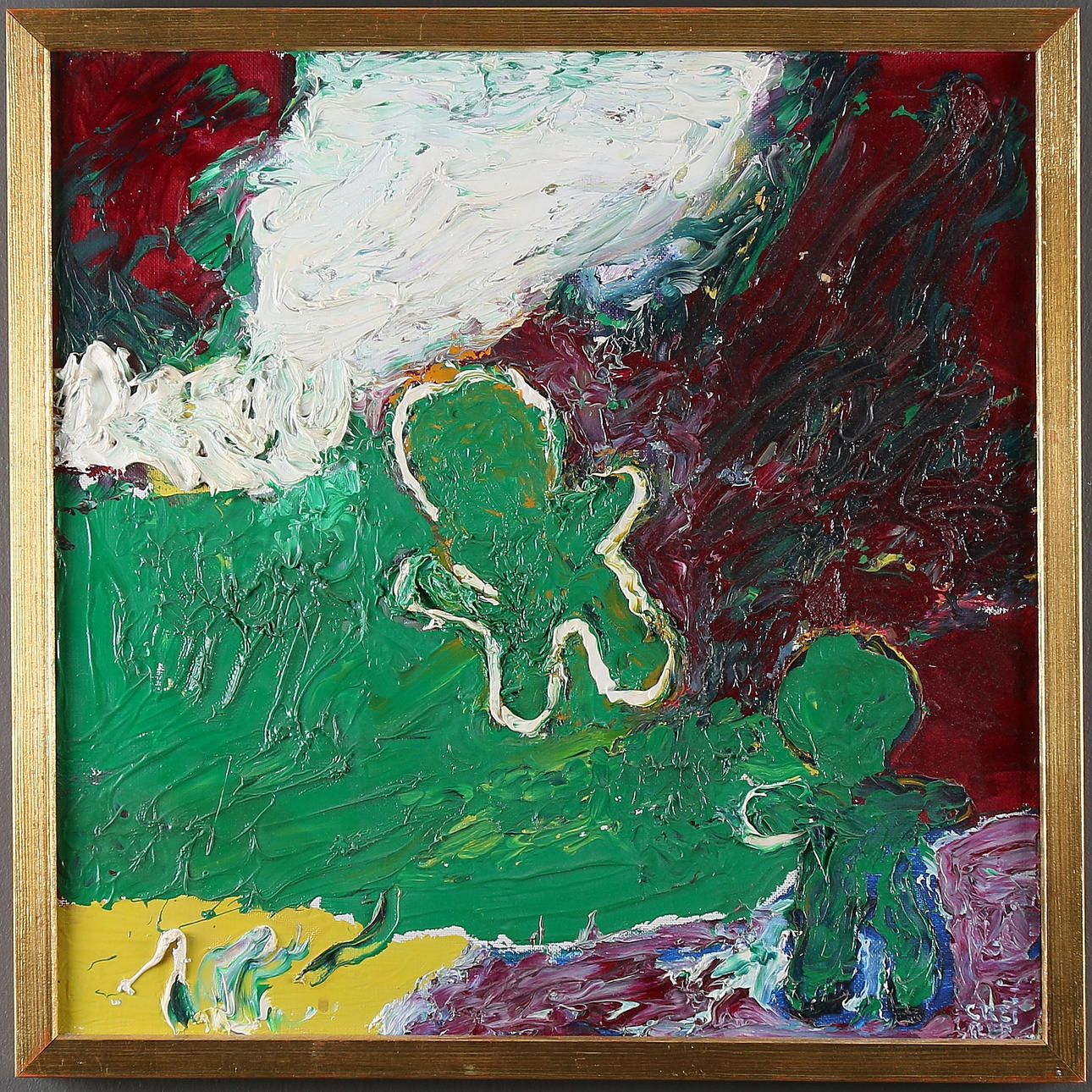 GUNNAR GREIBER. Olja på duk, signerad.