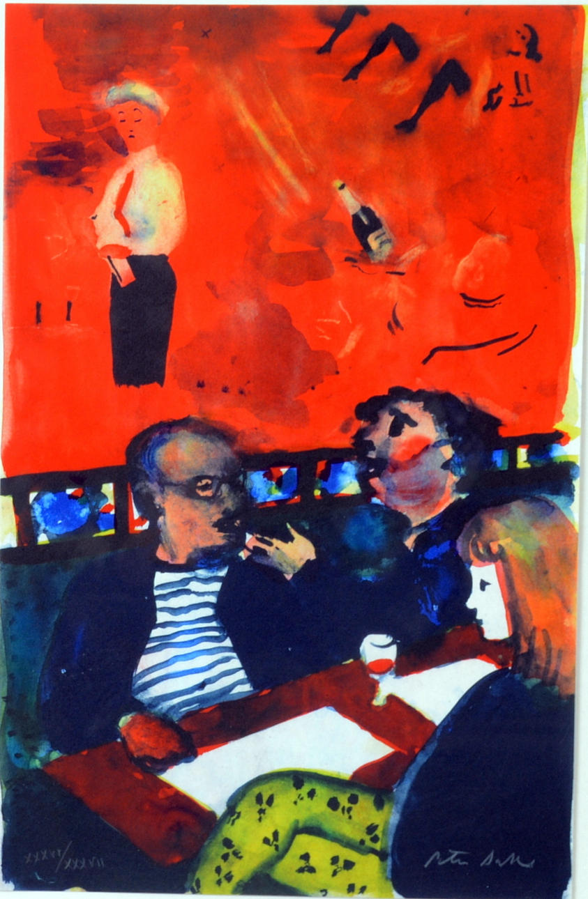 PETER DAHL. Färglitografi.