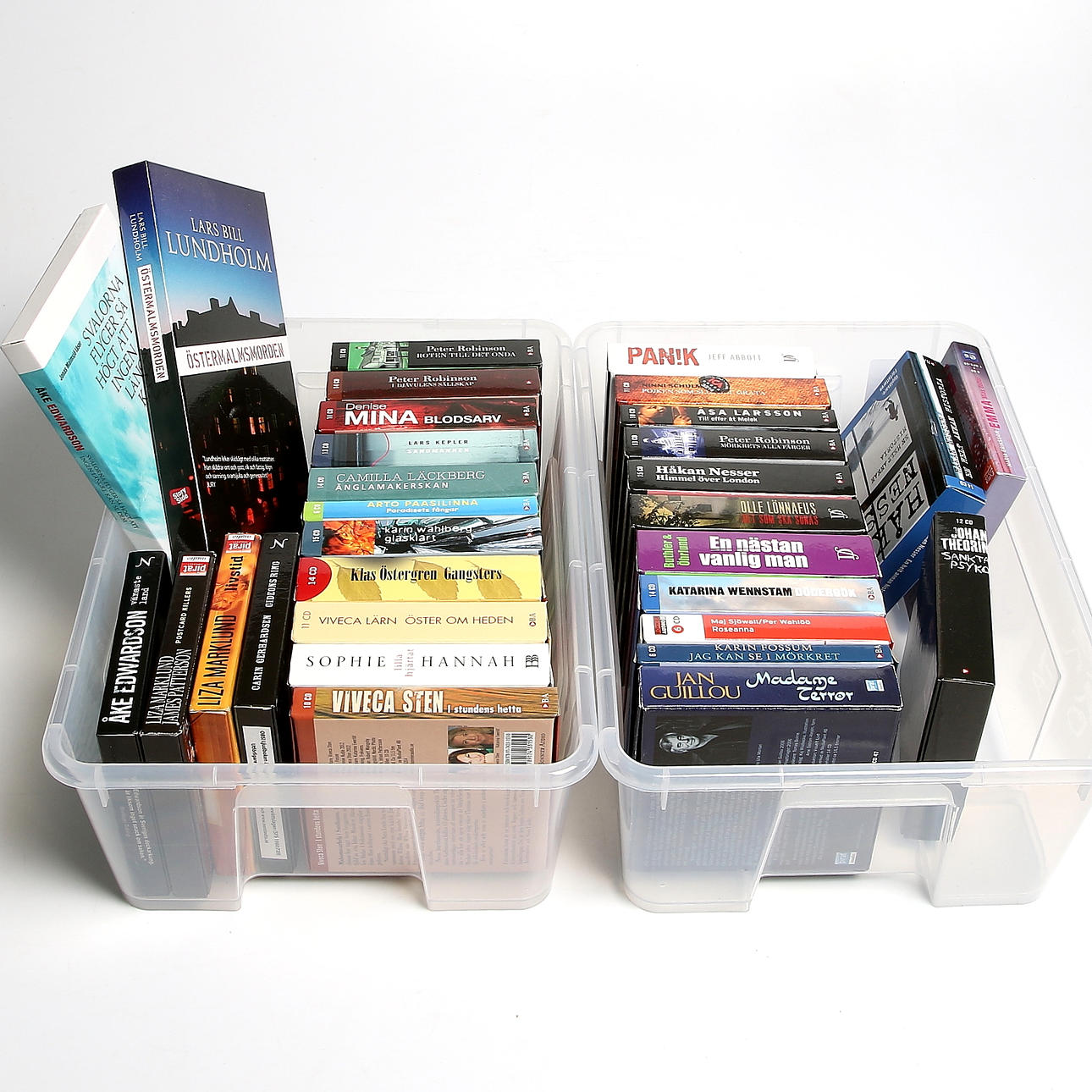 LJUDBÖCKER, 31 st, deckare och skönlitteratur.