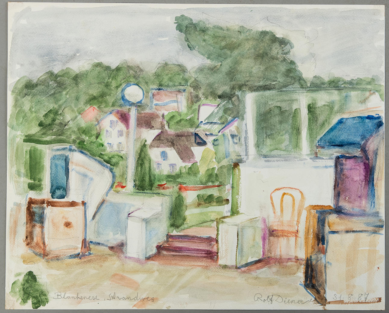 ROLF DIENER. Blankenese Strandweg.