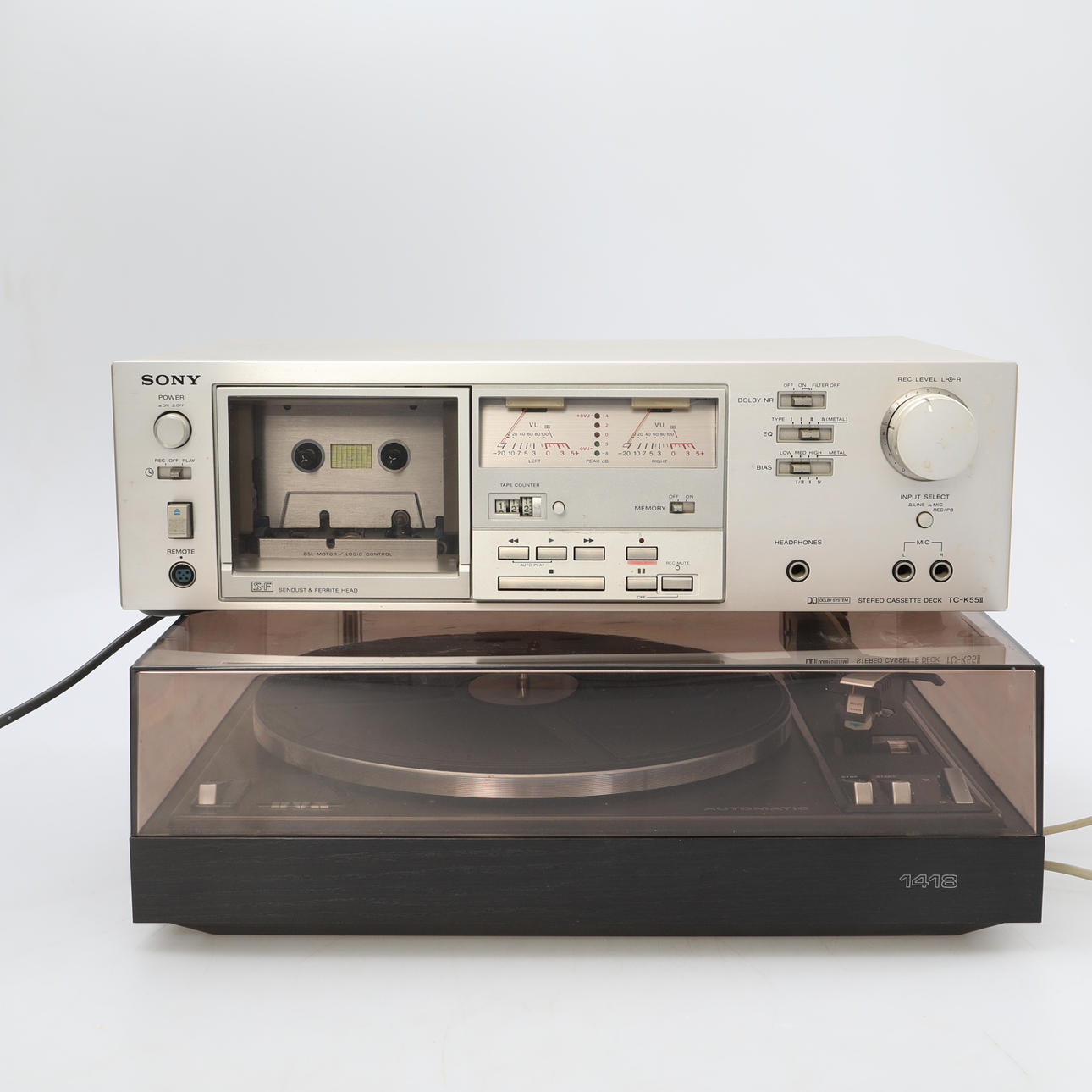 SONY KASSETTE SPIELER 1418, DUX RECORD PLAYER.