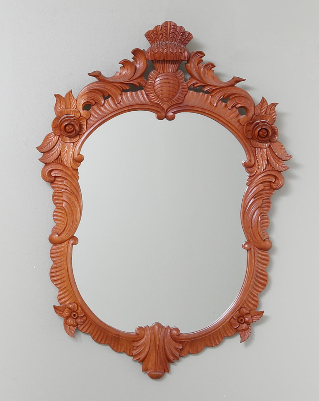 SPEGEL, mahogny, rokokostil, Åfors 1900-tal.