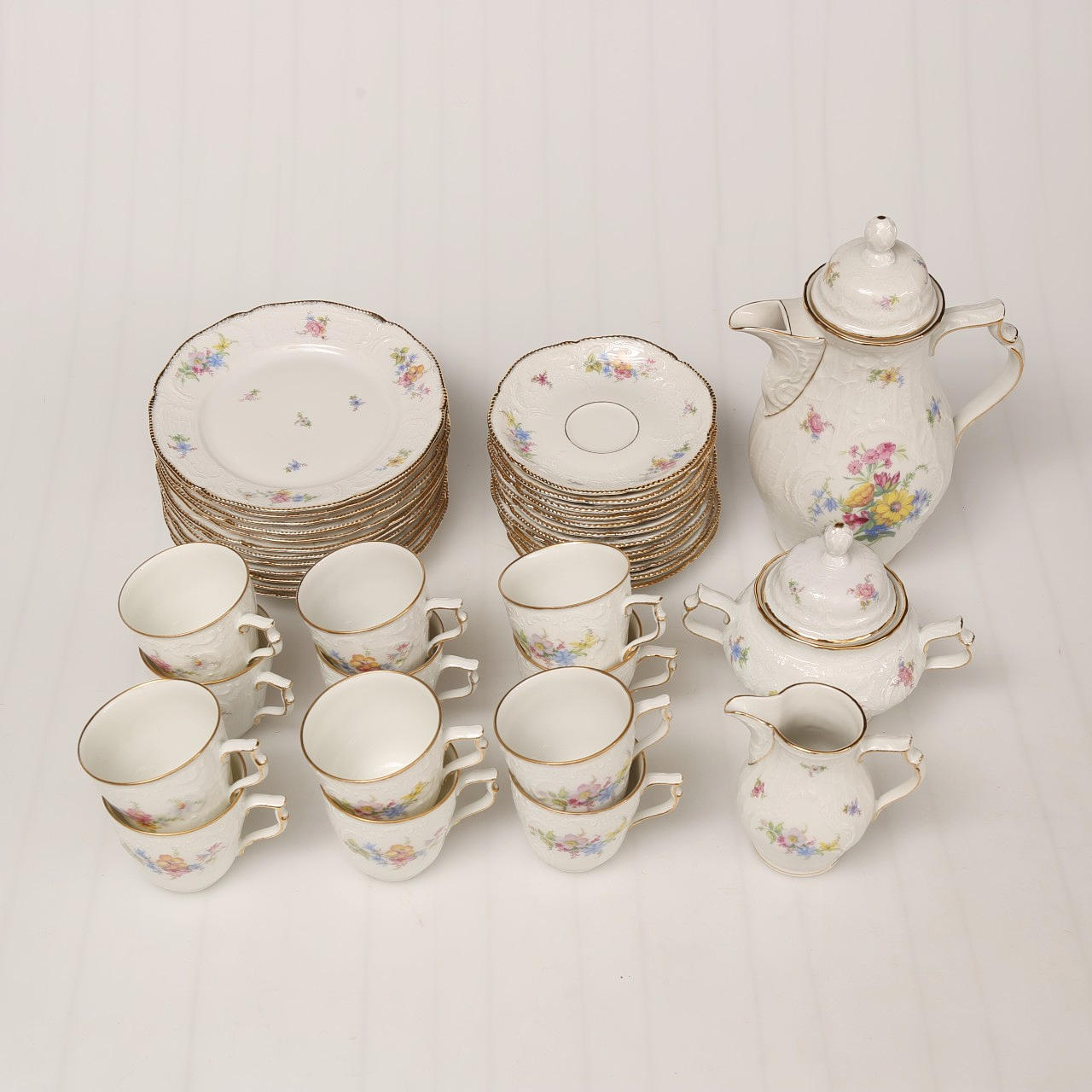 COFFEE SET, porcelain, 