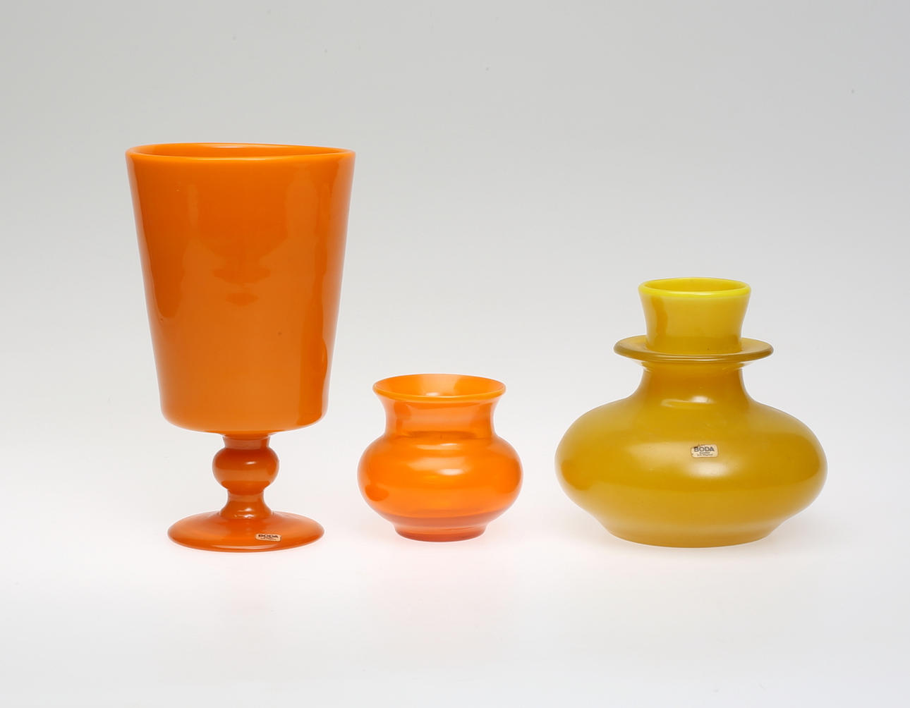 KONSTGLAS, 3 st, Boda, Erik Höglund.