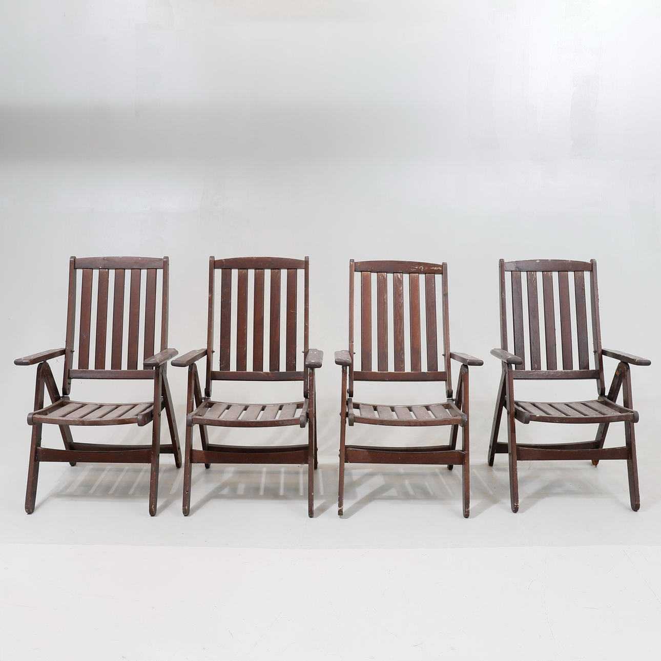 FÄLLSTOLAR, 4 st, Knäreds Werkstads AB, 1900-talets andra hälft.