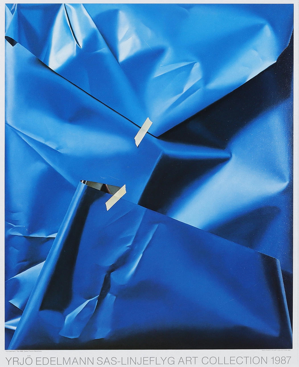YRJÖ EDELMANN. Poster, Yrjö Edelmann SAS airliner Art Collection 1987 ...