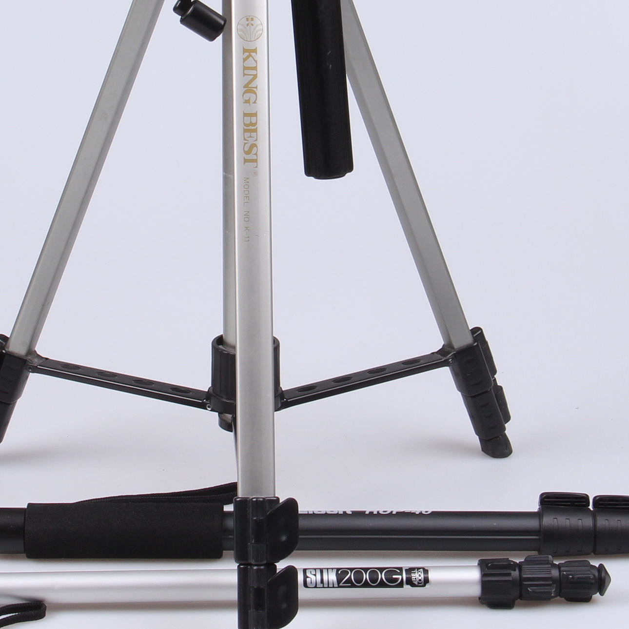 KAMERASTATIV, 3 st. Kings best, Velbon samt Silk.