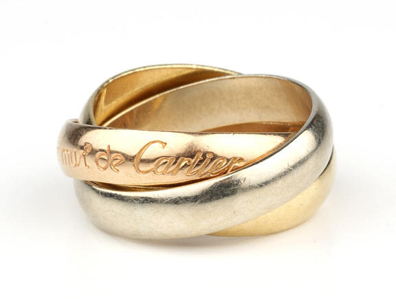 CARTIER PARIS. RING, CARTIER TREENIGHET. K18 gult guld.