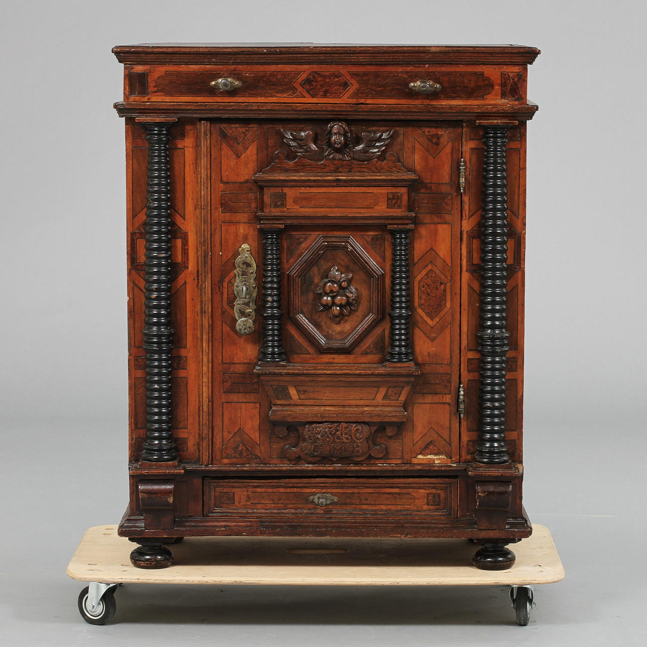 SKÅP, barock 1700-tal, troligen Tyskland.