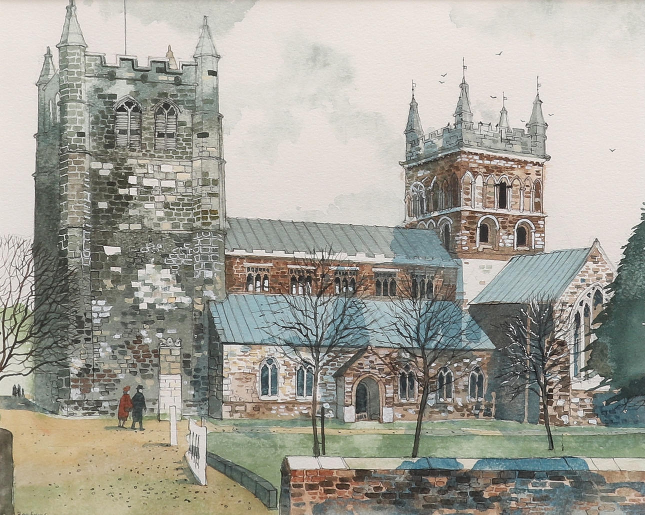 RAY EVANS (BRITISH, 1920-2008). WIMBORNE MÜNSTER.