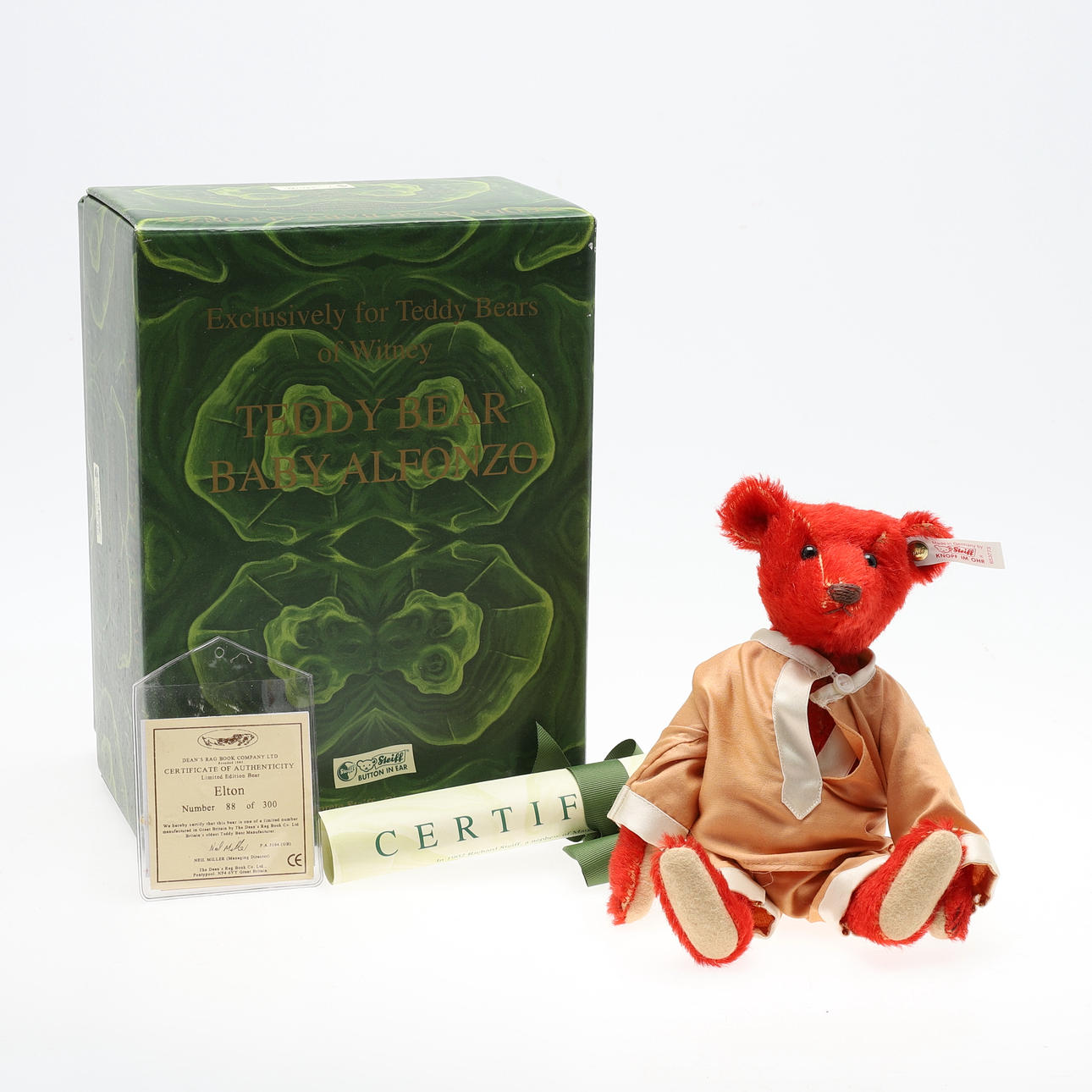 EN BABY ALFONZO STEIFF BAMSE.