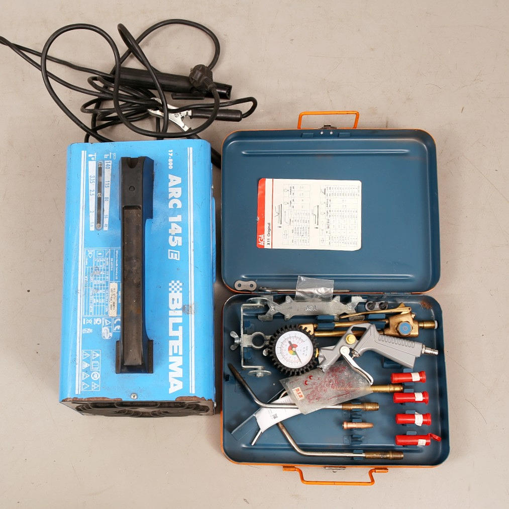 WELDING MACHINE ARC 145 Biltema and AGA X11 welding equipment ...