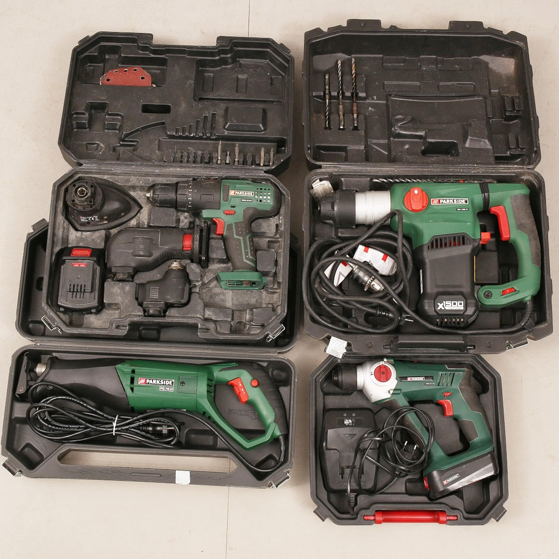 HANDVERKTYG, elektriska, Parkside, 4 stycken.