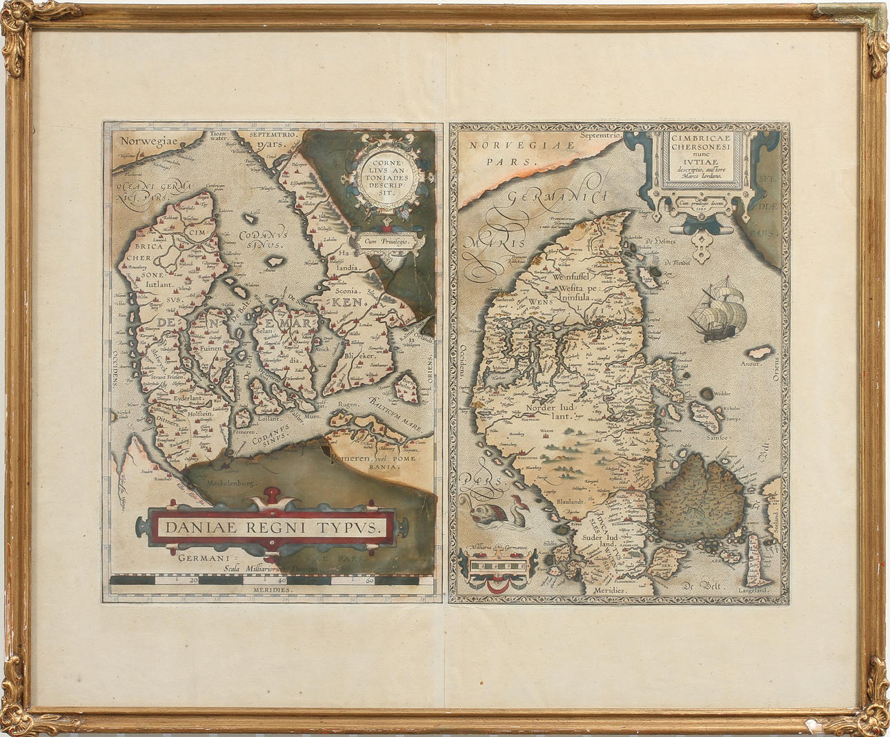 KARTA, inramad, Daniae regni typvs.