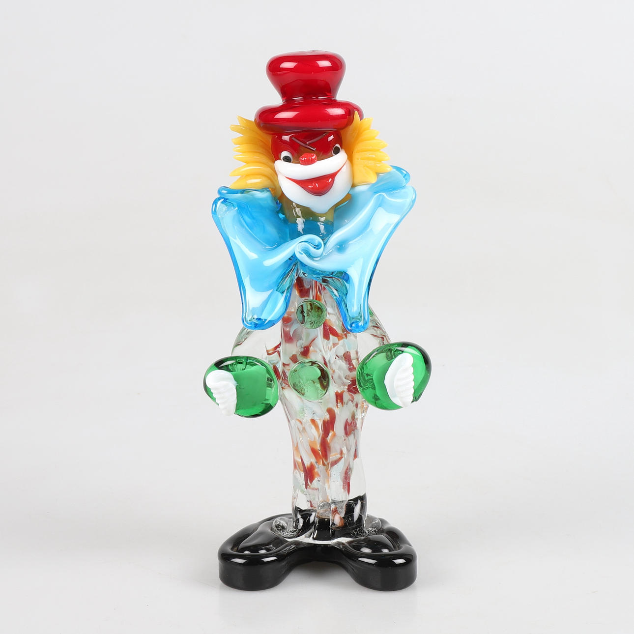 FIGUR, glas, klovn, Murano.
