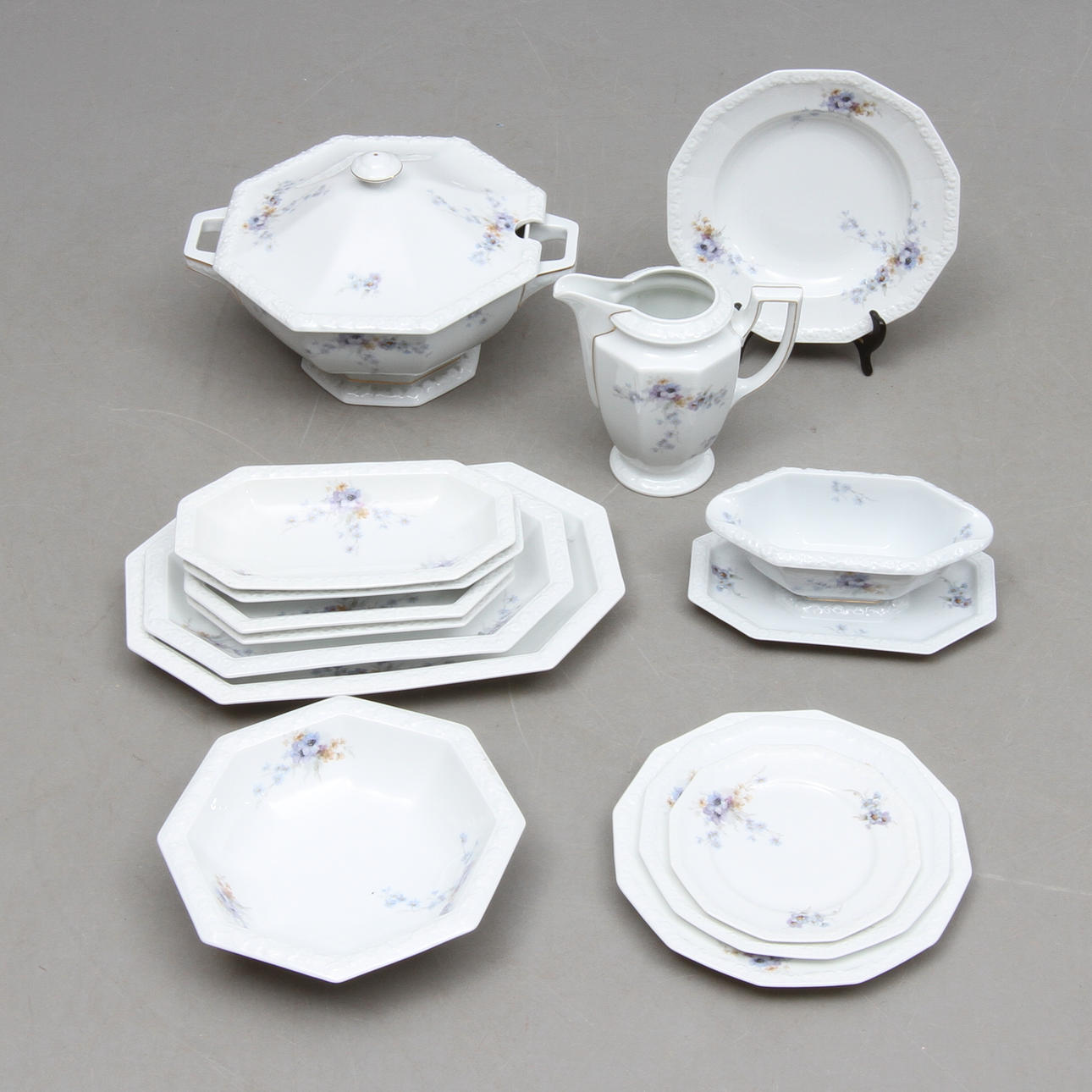 MATSERVIS, 59 delar, porslin, "Maria", Rosenthal.