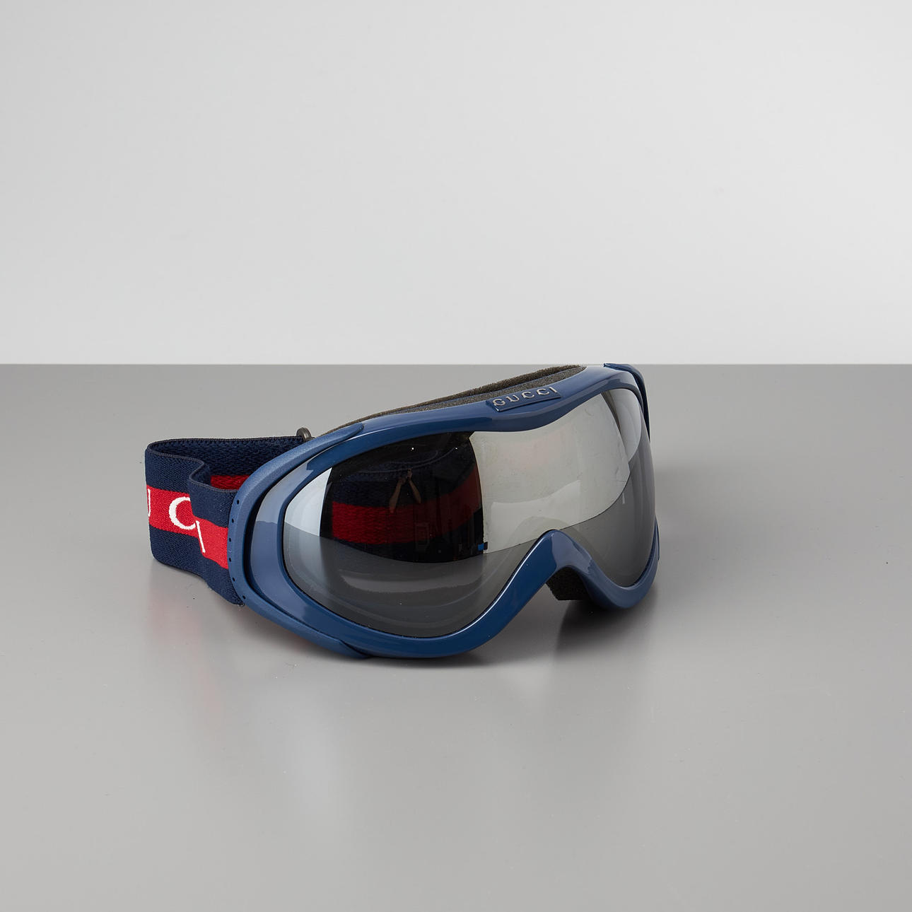 GUCCI, Skibrille, blau.