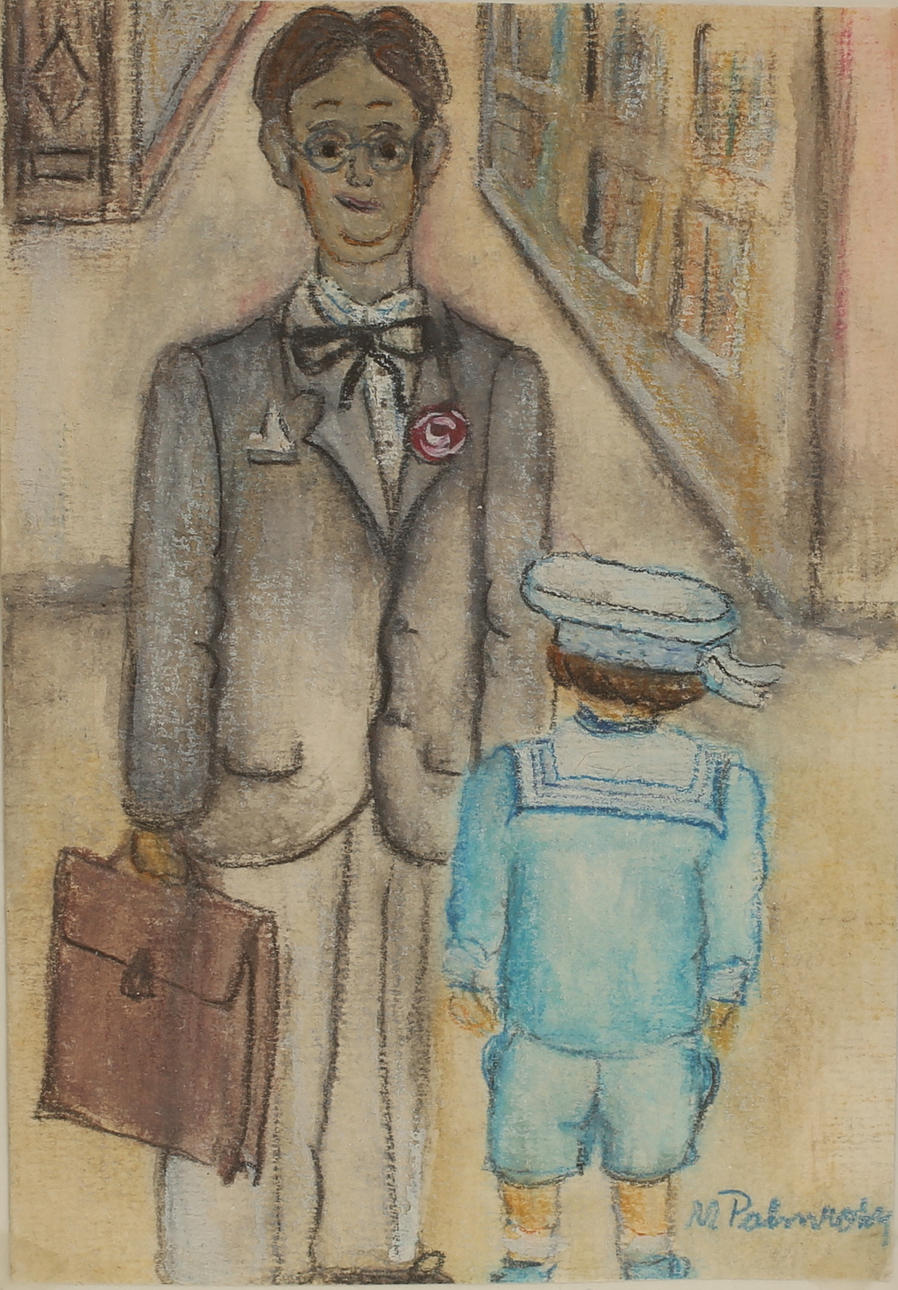 MAI-BRITT PALMROTH. Mixed media, signed.