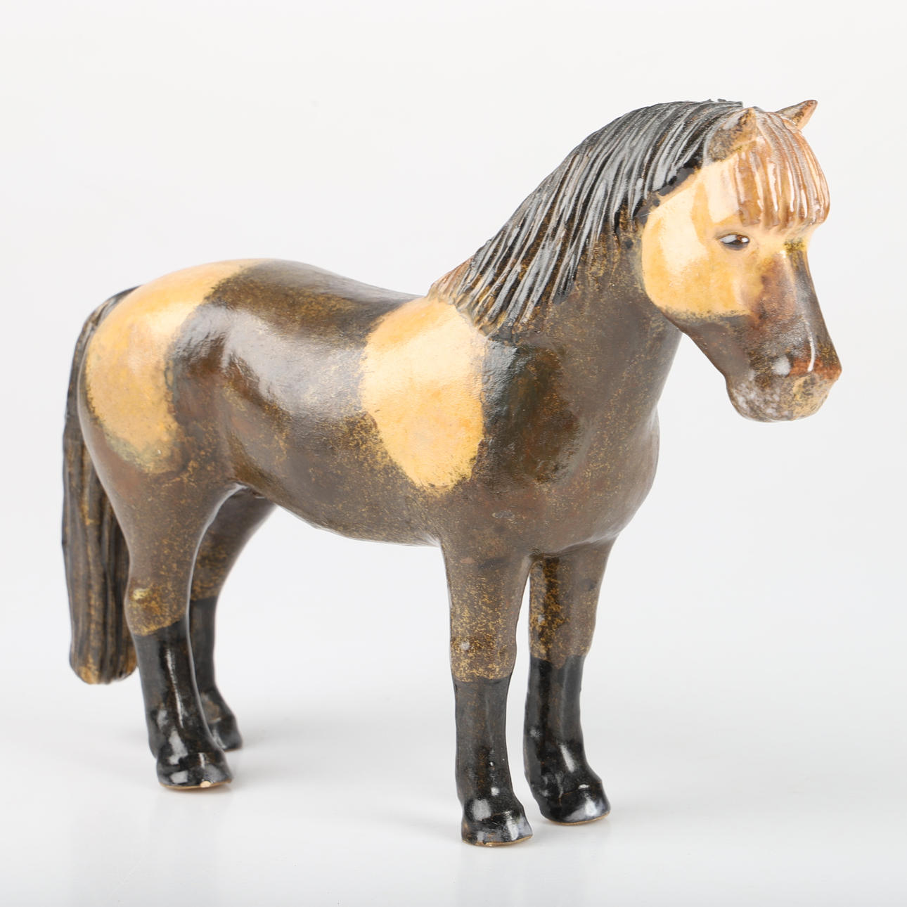 FIGUR, hest, keramik, Glit, Island.