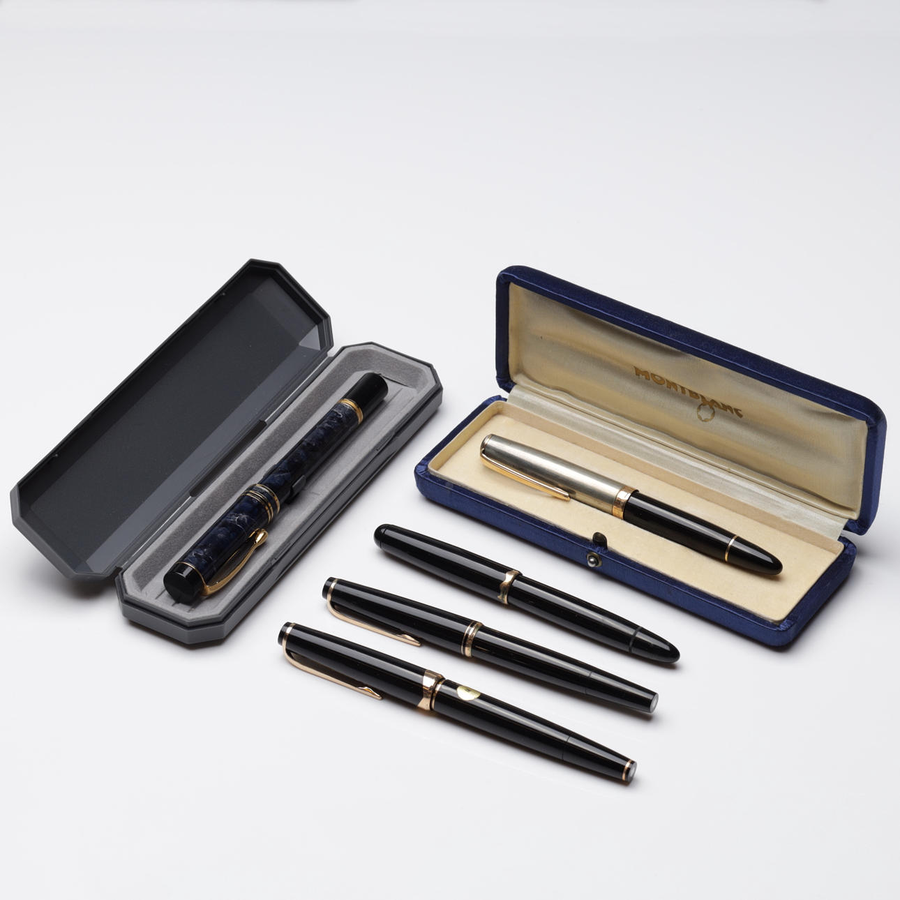 PENNOR, 5 st, bl a Montblanc, 1900-tal. Vintagekläder & Accessoarer ...