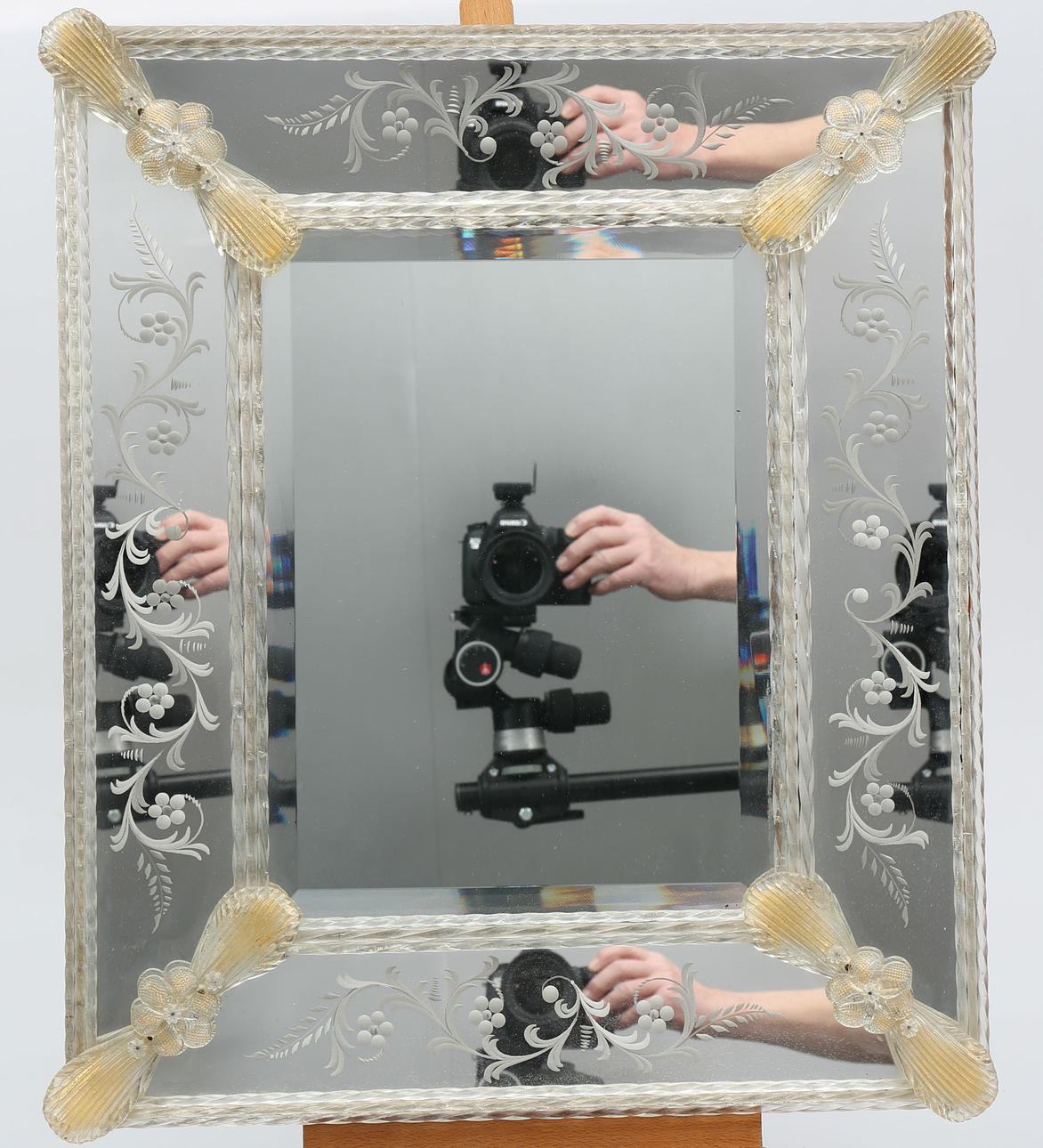 SPEGEL, glasram, Murano, Italien, 1900-tal.