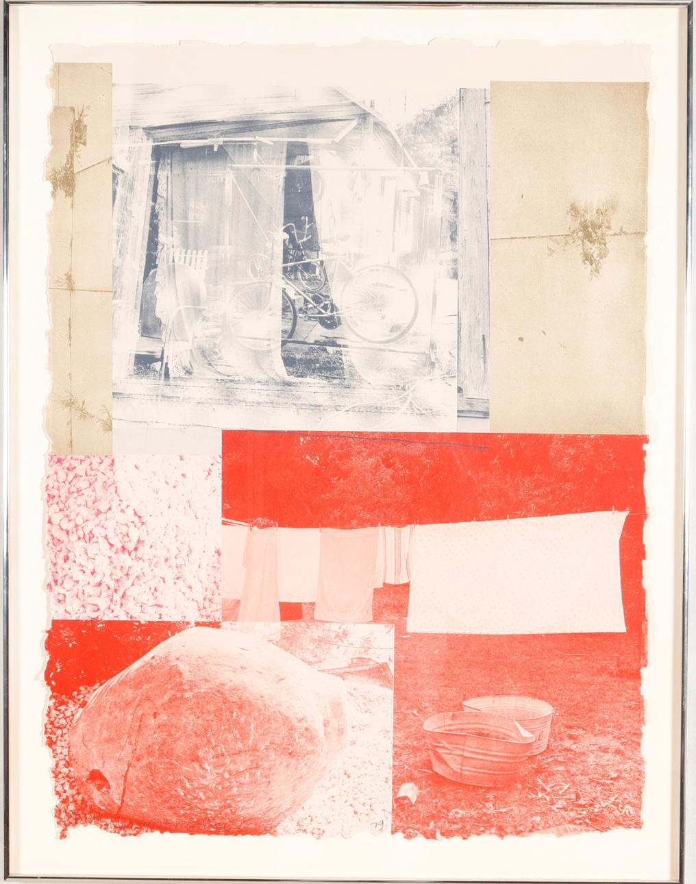 ROBERT RAUSCHENBERG. Color lithography.