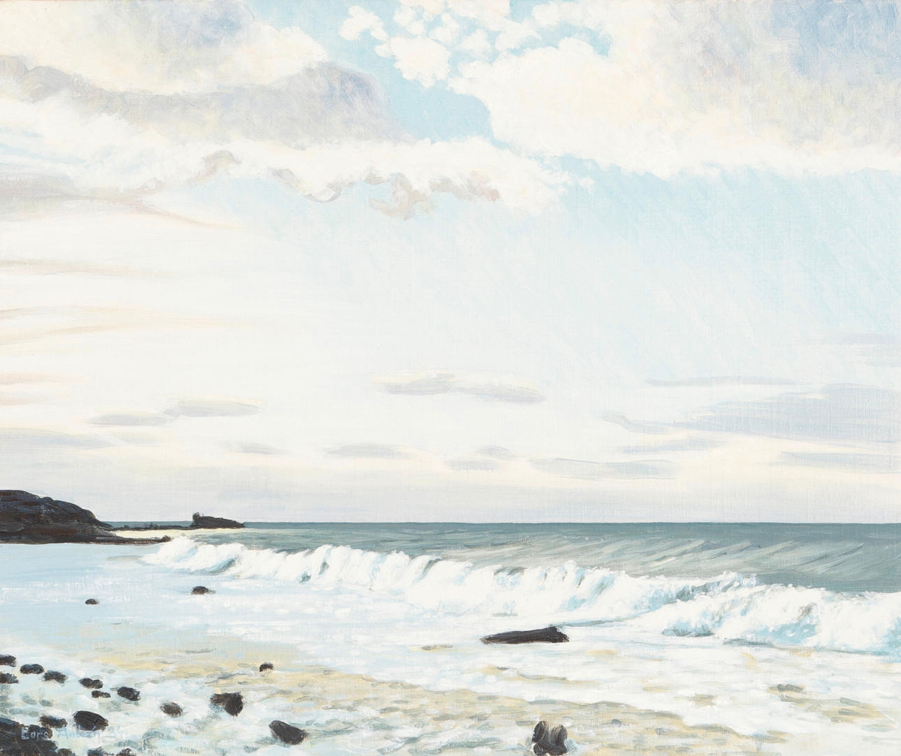 LARS ANDRÉN. oil on canvas.