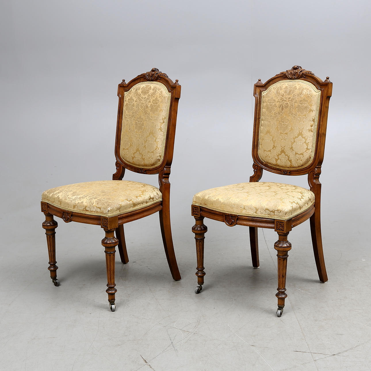 STOLAR, ett par, oscarianska, 1800/1900-tal.