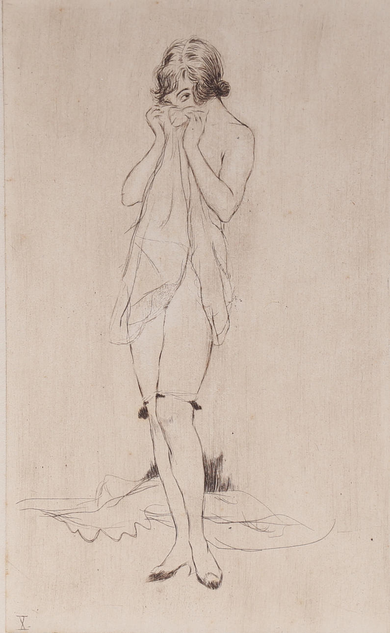 RUDOLF KELLER. Radierung, signiert Keller.