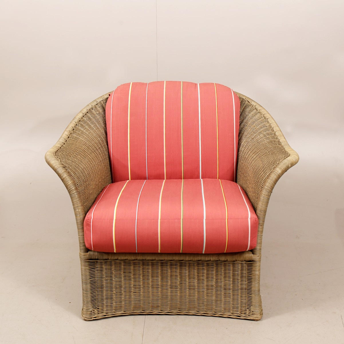 SILLÓN, ratán "Enea", Bonacina, Italia.