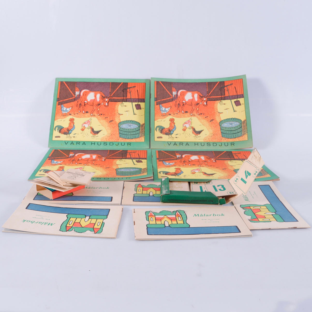 MÅLARBÖCKER OCH SPEL, 1900-talets mitt, 1-låda.