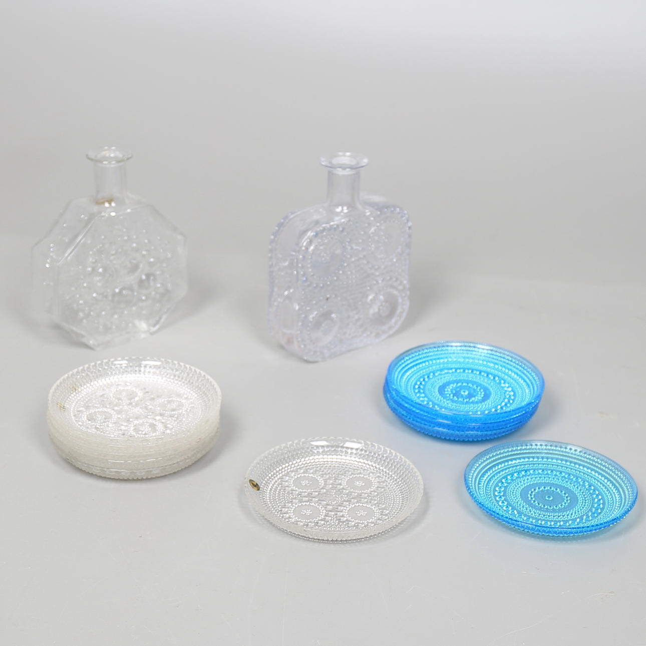 PARTI GLAS, 12 delar, bl a Grapponia, Nanny Still, Riihimäen Lasi, Finland.