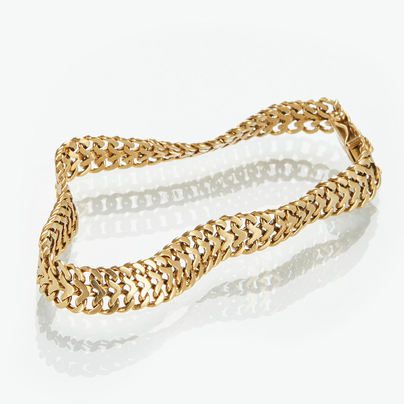 PULSERA, oro 18k, años 50.