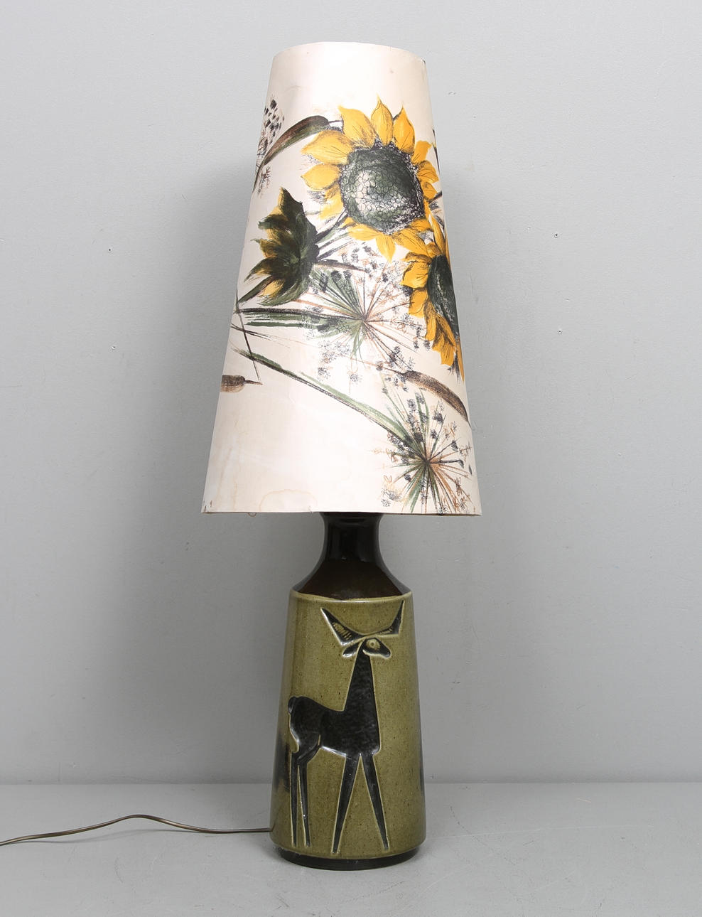 GOLV/BORDSLAMPA, keramik, AWF, 1900-talets andra hälft.