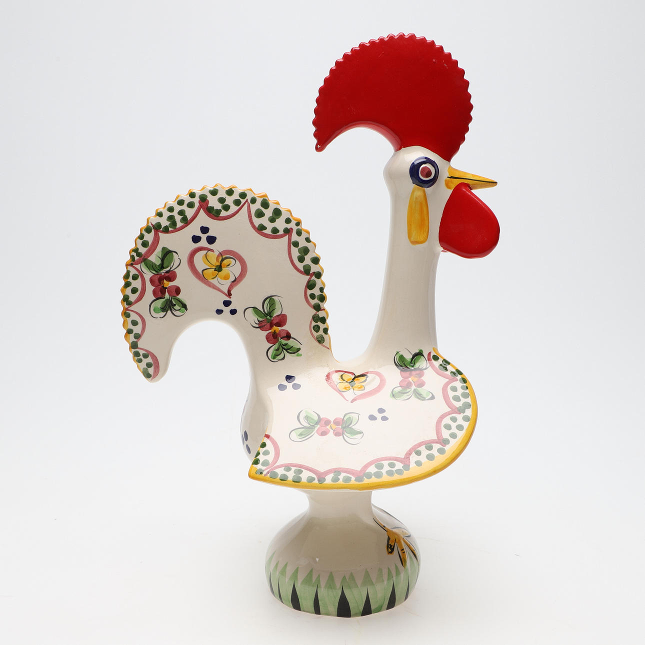 FIGUR, porcelæn,, hane, Portugal.