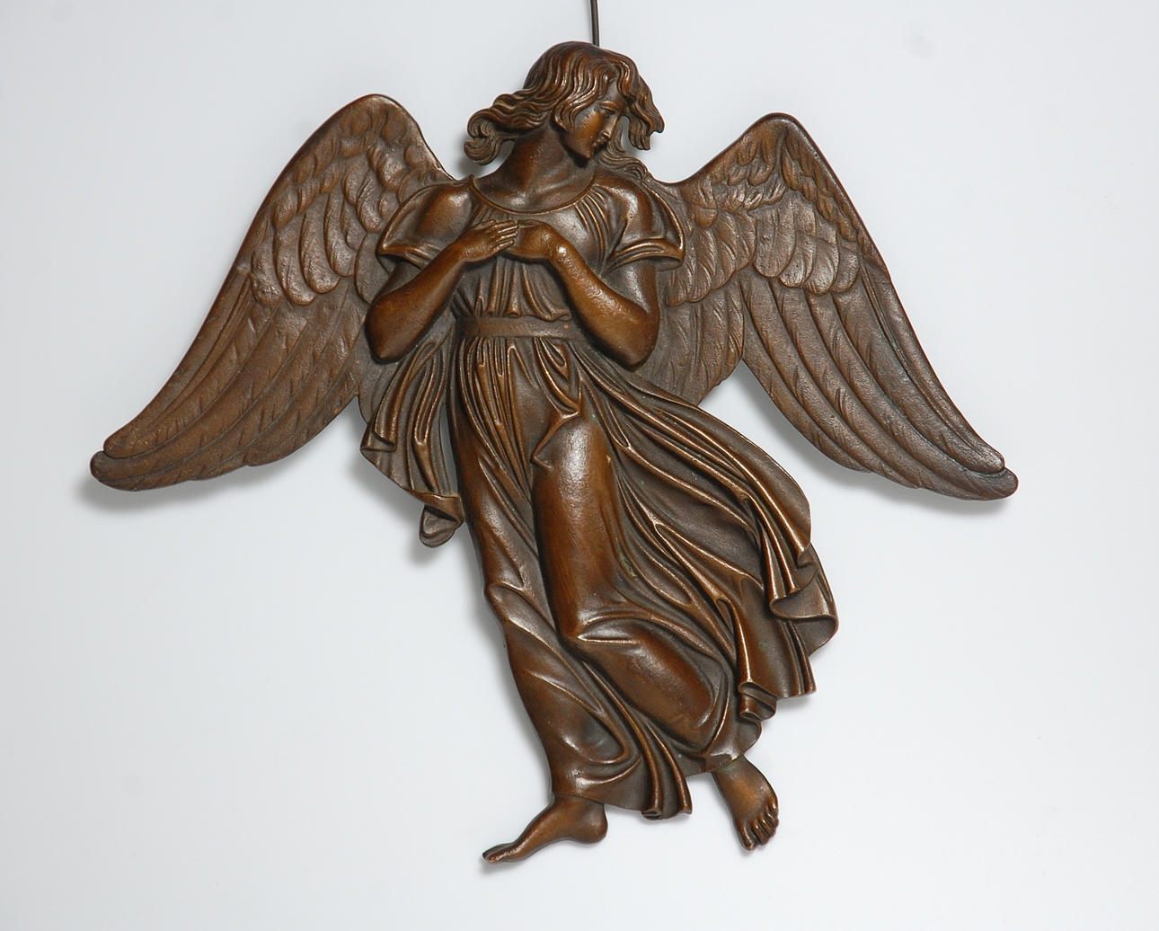 VÄGGRELIEF, brons, 1900-talets början.