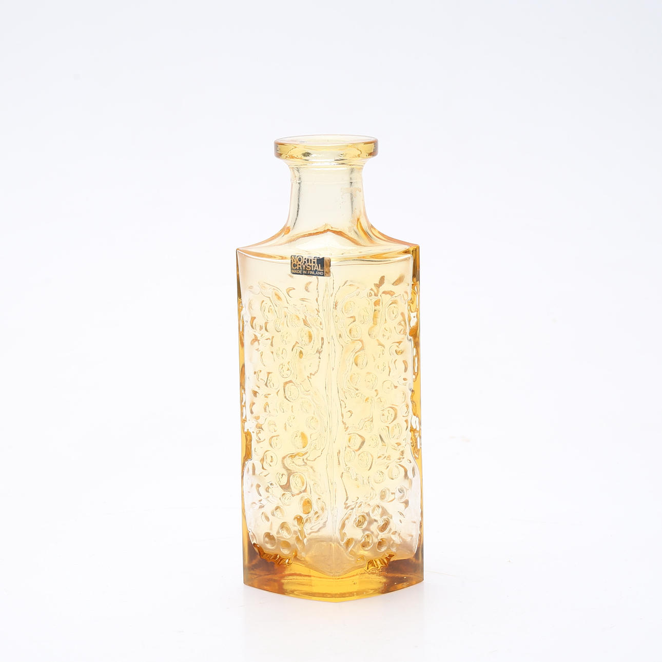 EERO RISLAKKI. Bottle/vase, glass, North crystal, Finland.