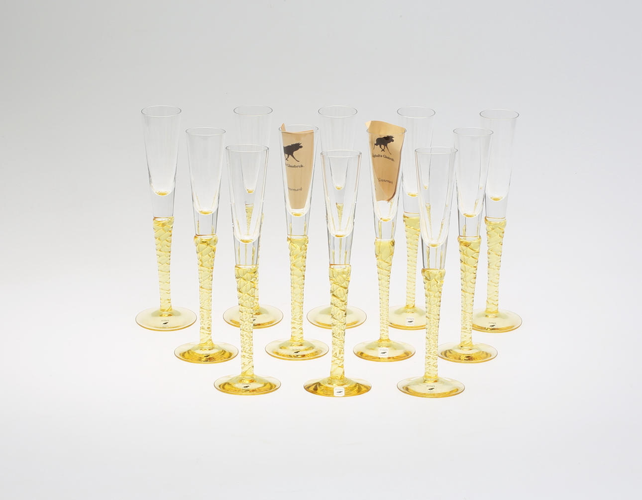 SNAPSGLAS, 12 st, Twist, Älghult, Rolf Sinnemark.