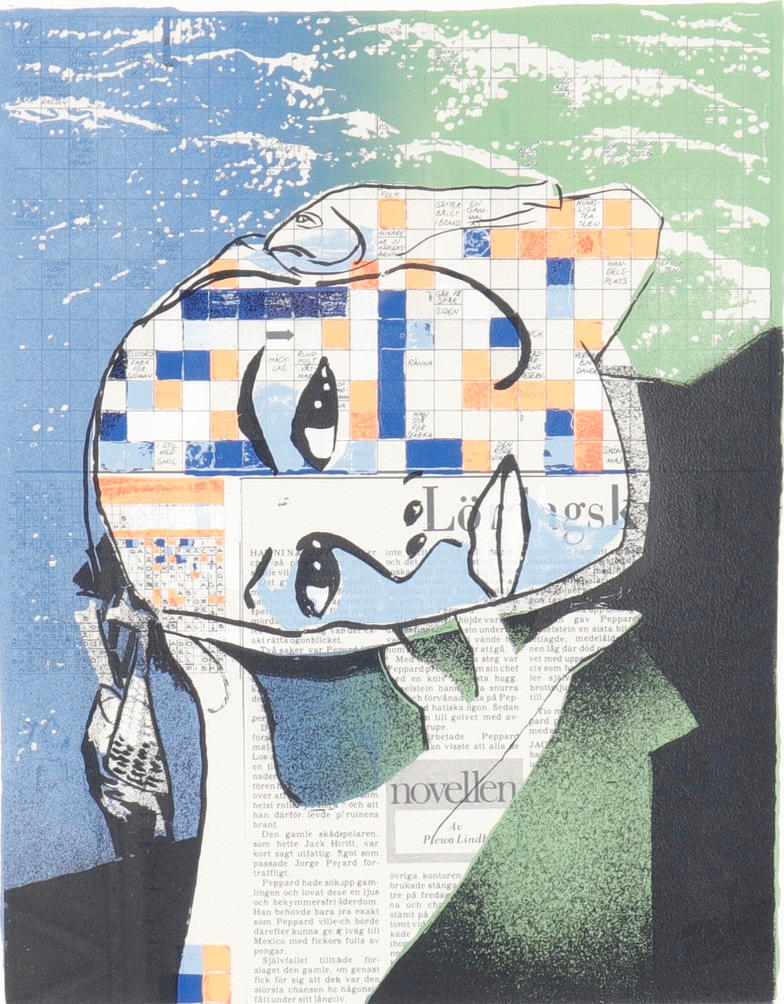 HARDY STRID. Färgserigrafi.