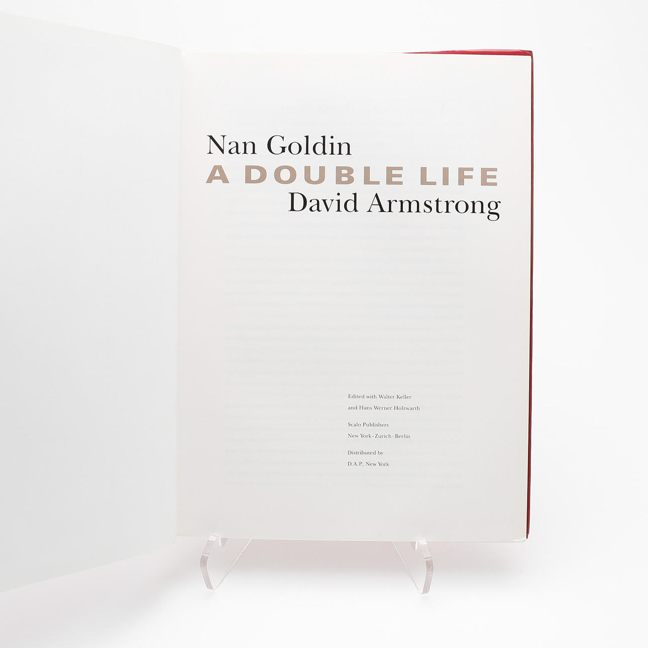 A Double Life ナン・ゴールディン,デヴィッド・アームストロング A Double Life - Nan Goldin & David Armstrong