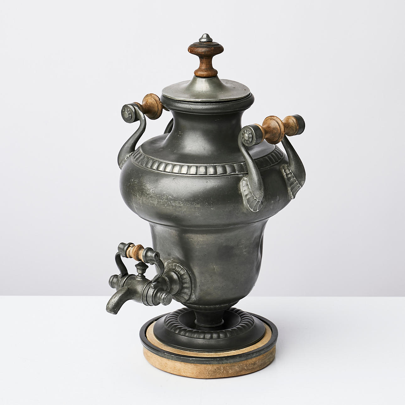 SAMOVAR, pewter, smaller model, early 20th century.