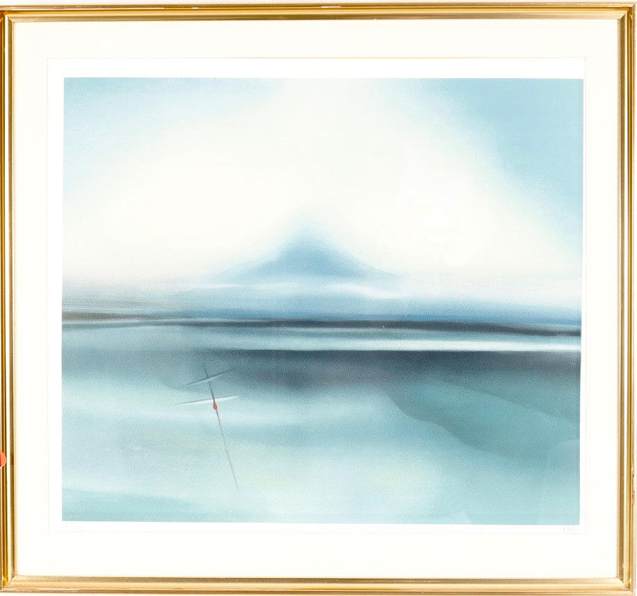 LARS SJÖSTRÖM. Färglitografi.