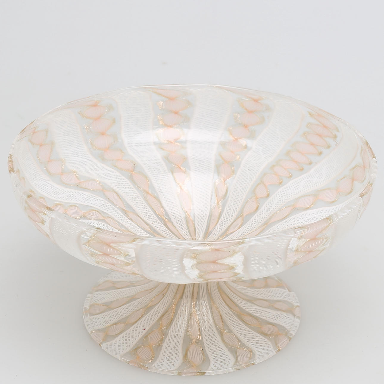 Skål i glas, troligen Paolo Venini, Murano, Italien.