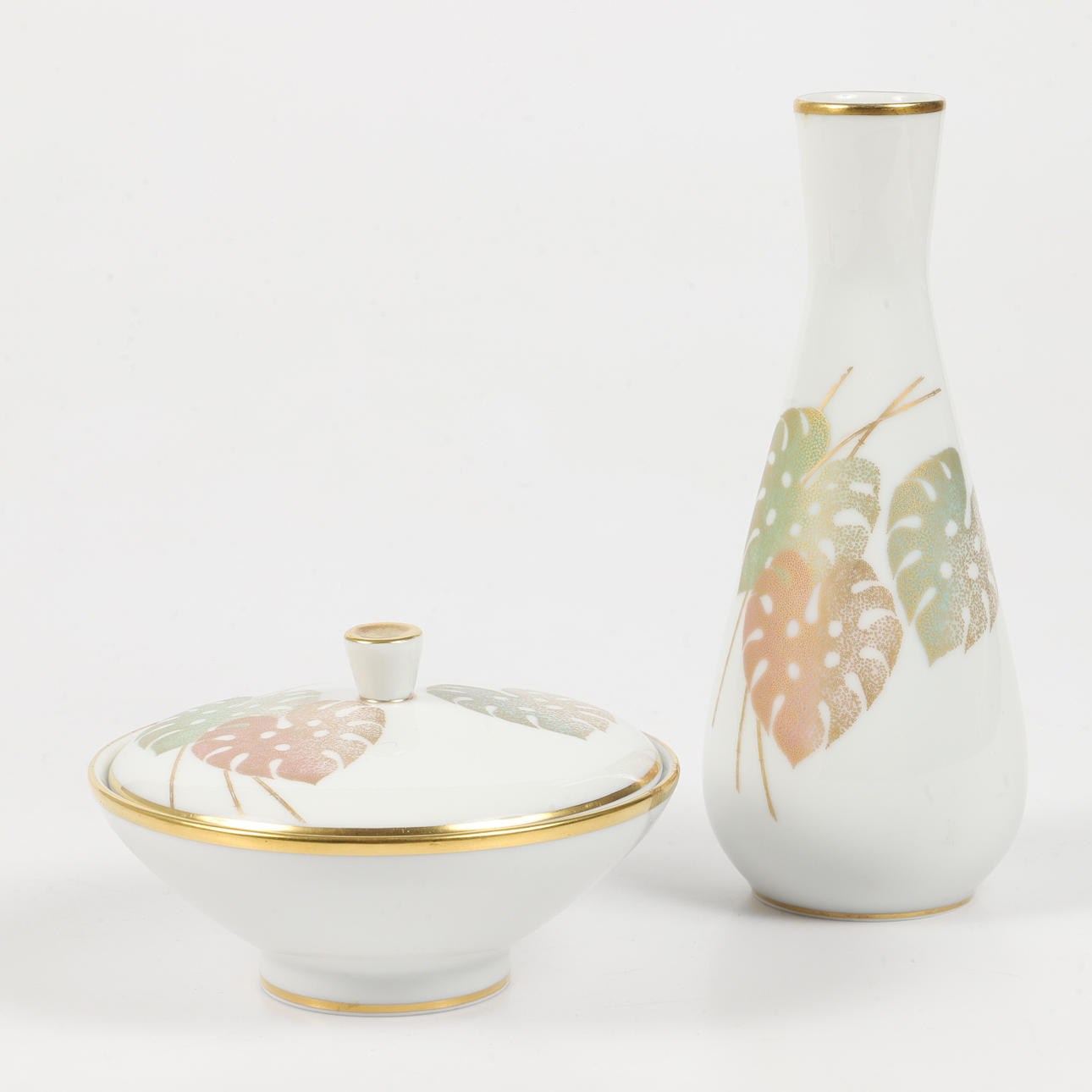 LOCKASK OCH VAS, "Monstera", porslin, Rosenthal.