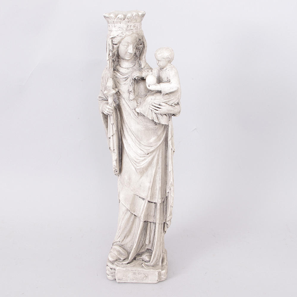 FIGURIN, keramik, Jungfru Maria med barnet, 1800-tal.