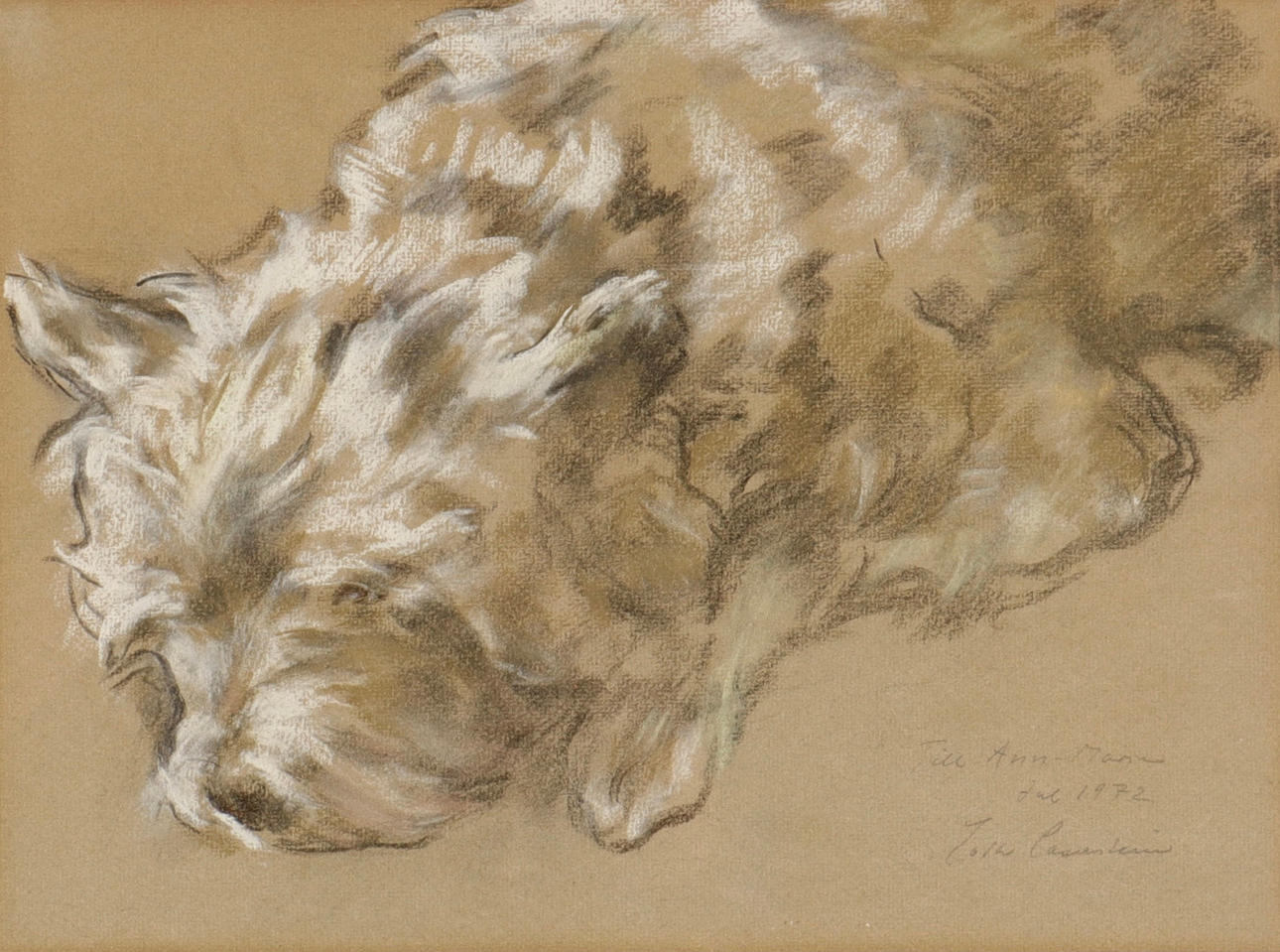 LOTTE LASERSTEIN. Pastel.