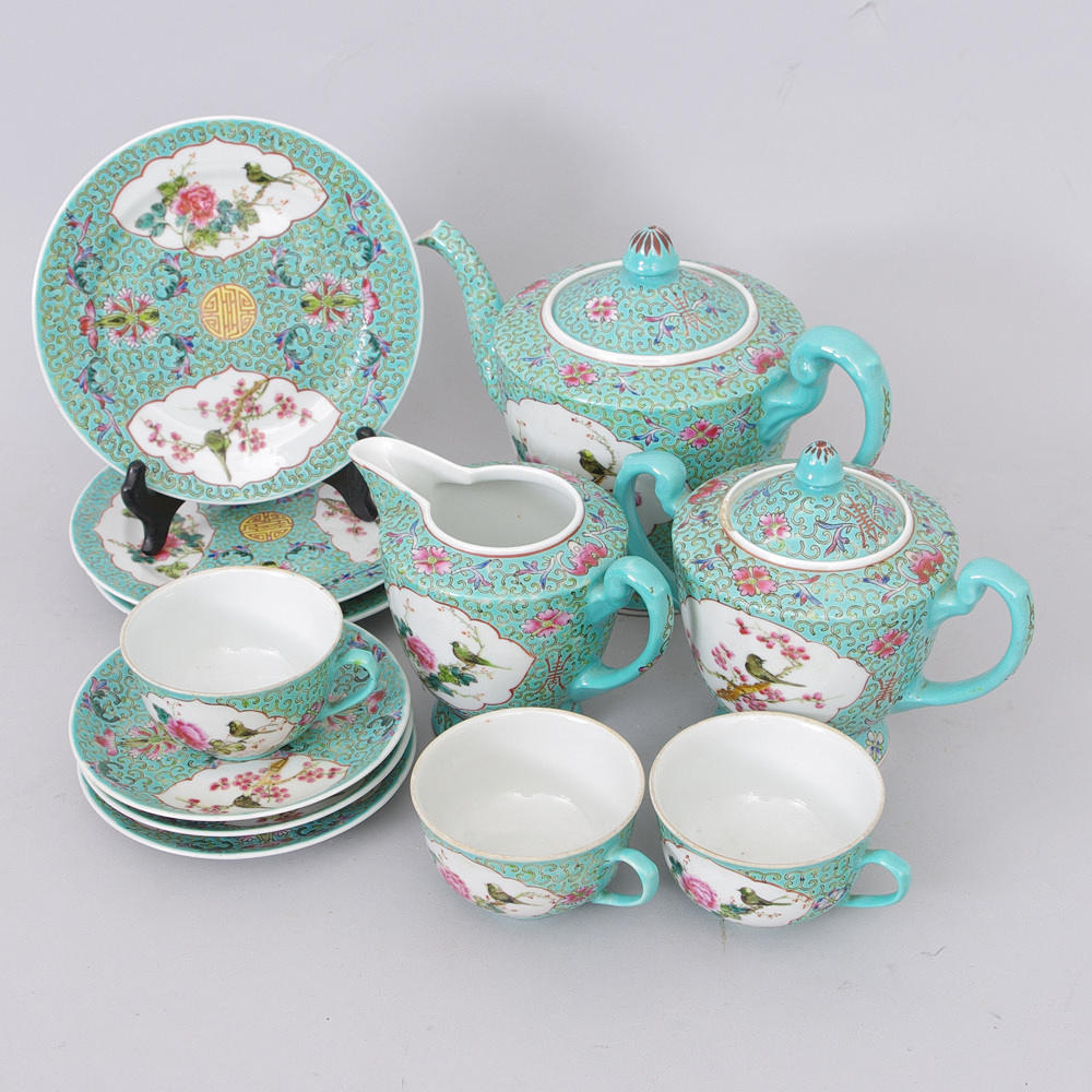 TESERVIS, porslin, Kina, s.k. Peranakan porslin, Republok - 1920.